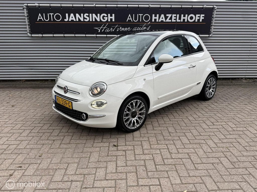 Fiat 500 0.9 TwinAir Turbo Lounge | Airco | Panoramadak | LM, Auto's, Voorwielaandrijving, Stof, Gebruikt, Origineel Nederlands