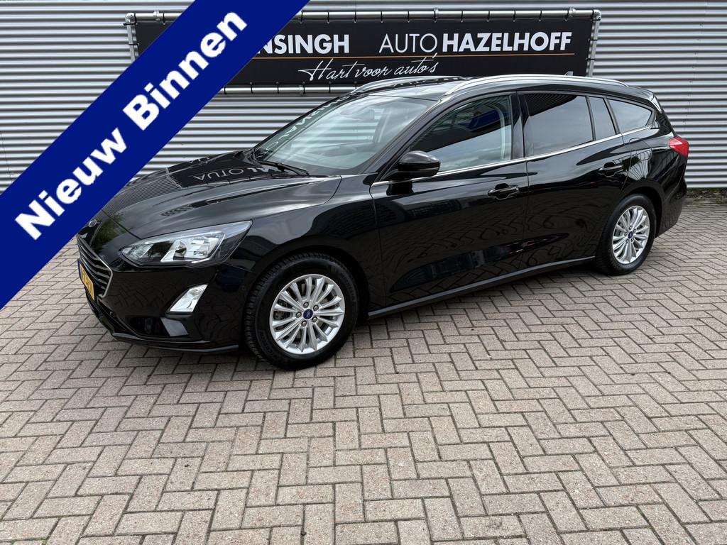 Ford FOCUS Wagon 1.0 EcoBoost Titanium X Business Automaat!, 1328 kg, Stof, Gebruikt, Zwart