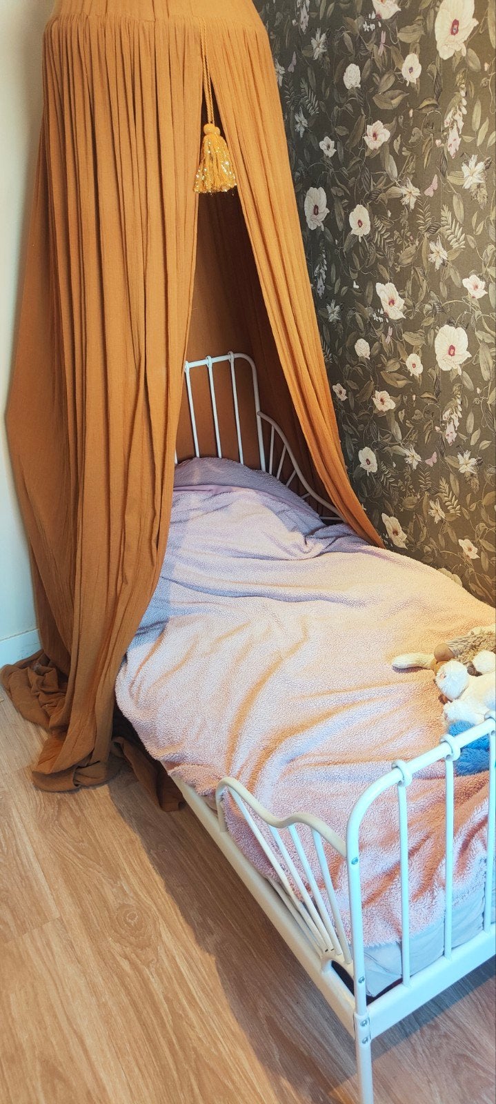Ikea Minnen meegroei bed wit, Gebruikt, 70 tot 85 cm, 160 tot 180 cm, Ophalen
