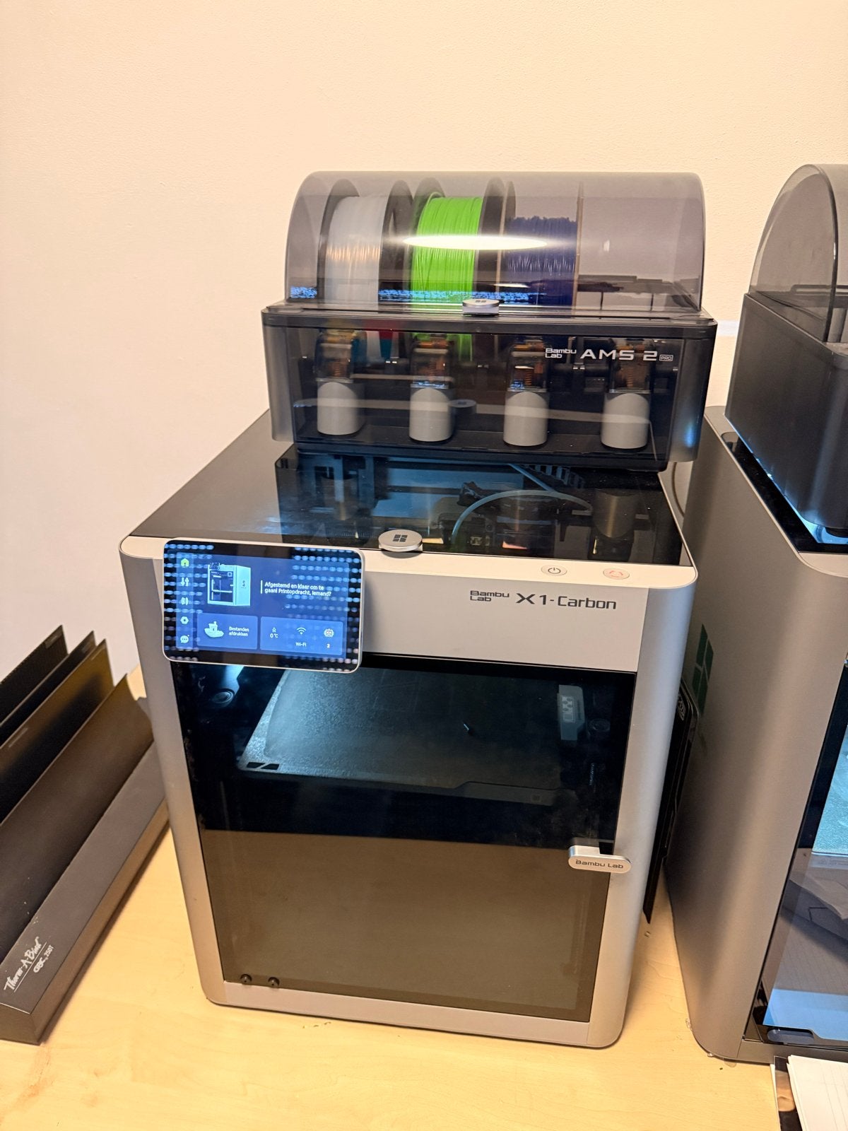 Bambu Lab X1-Carbon 3D-printer met AMS 2, Computers en Software, 3D Printers, Ophalen, Ingebouwde Wi-Fi, Zo goed als nieuw, Filament