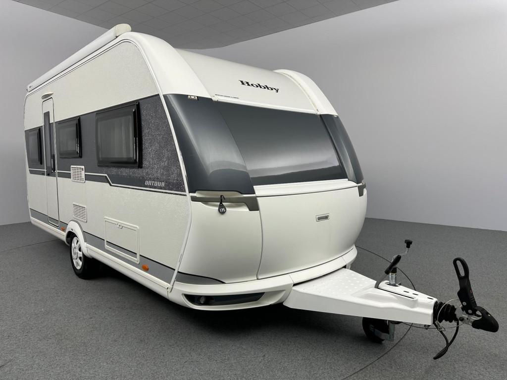Hobby On Tour 470 UL Enkele bedden Cassetteluifel, Caravans en Kamperen, Caravans, Rondzit, Hobby, 4 tot 5 meter, Tot en met 4