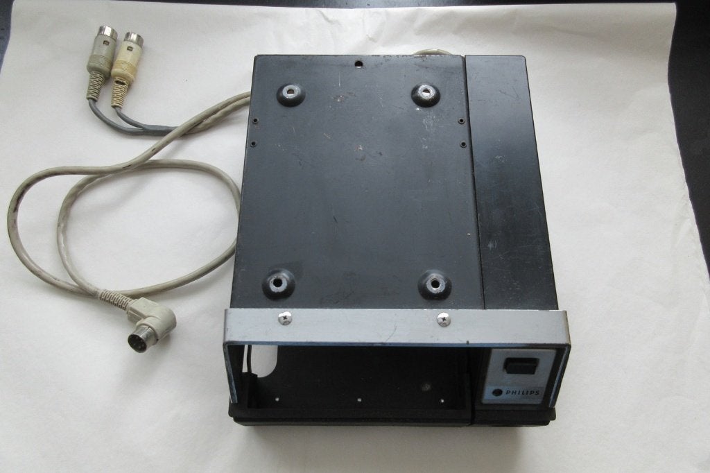 Zeldzaam, vintage auto cassettehouder Philips 6705, Ophalen of Verzenden, Gebruikt
