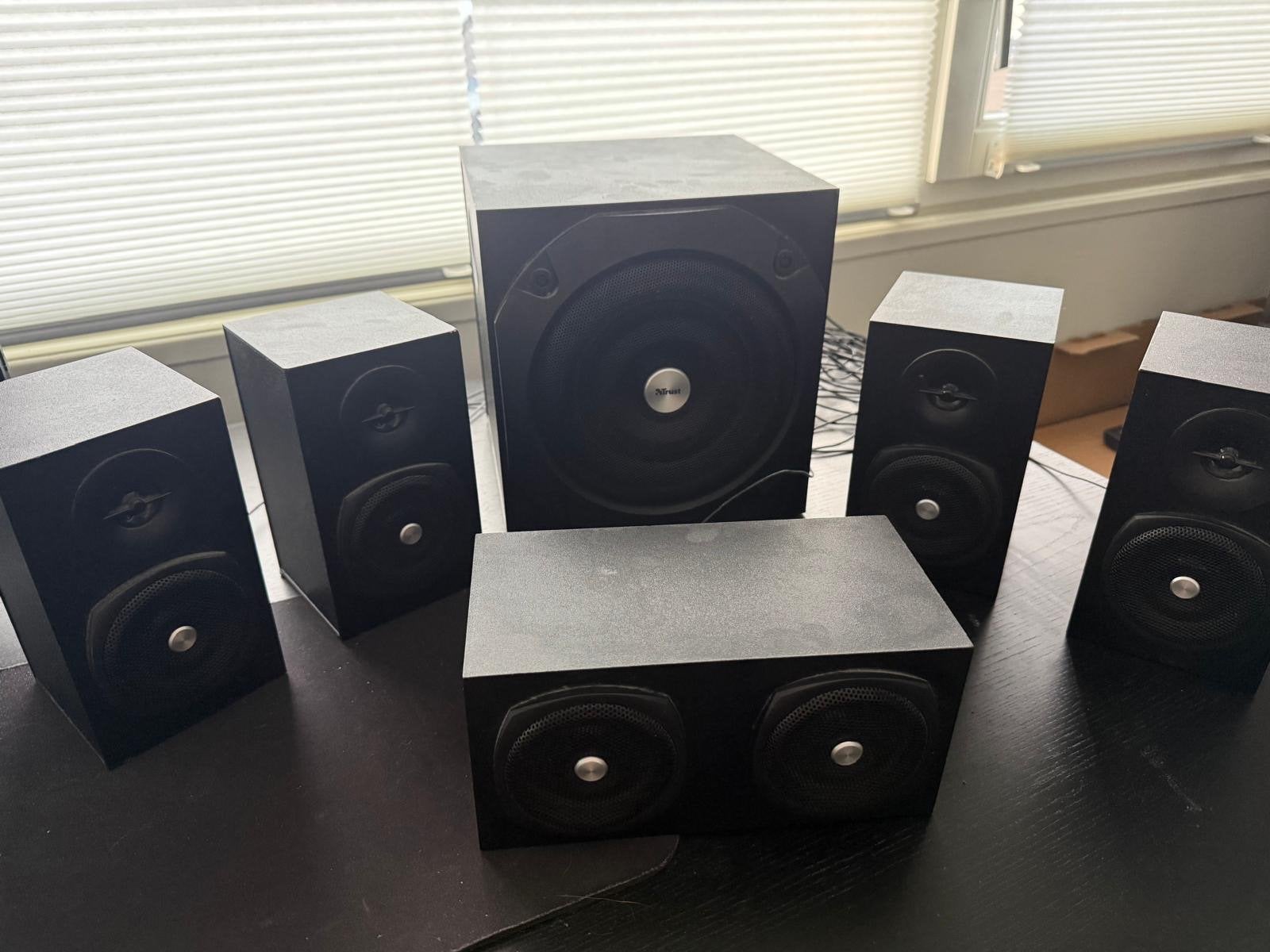 Trust 5.1 Surround Sound Speakerset met Subwoofer, Gebruikt, Surroundset, Geschikt voor surround/home cinema, Minder dan 60 watt