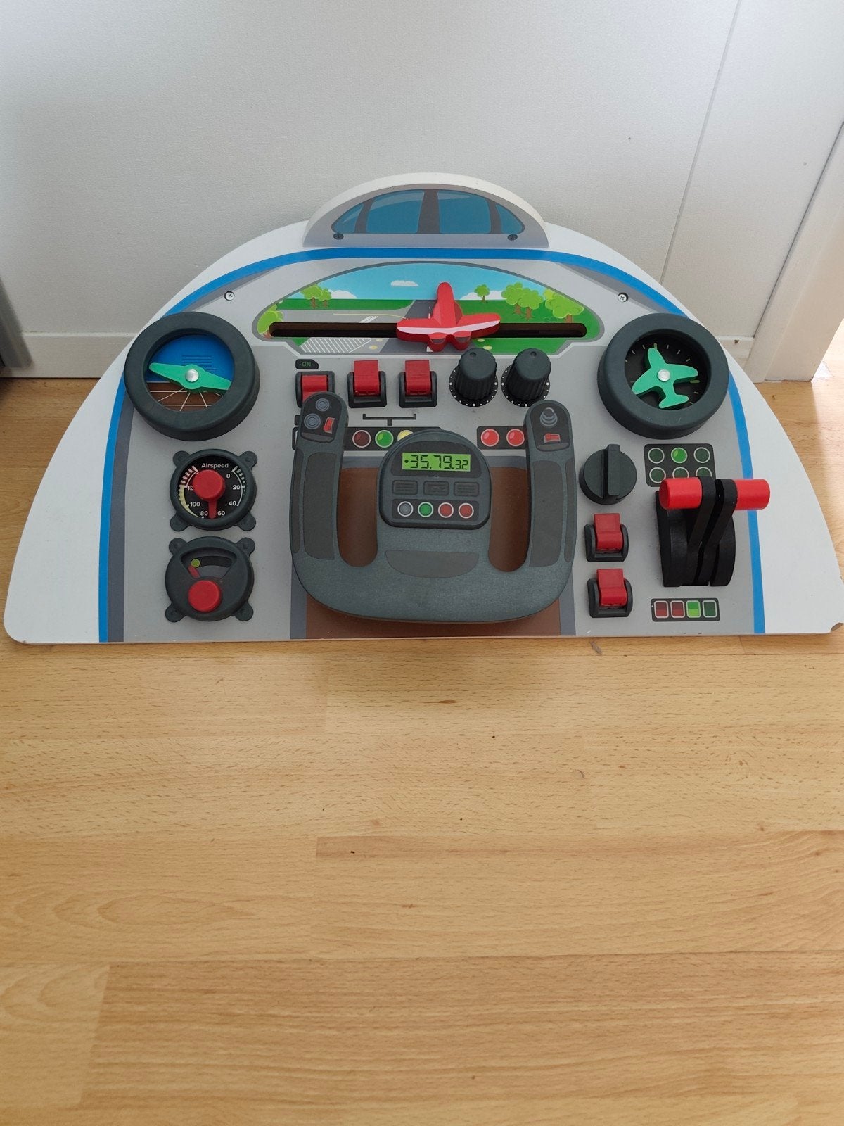 Playtive Houten Vliegtuig Cockpit Speelgoed, Ophalen of Verzenden, Zo goed als nieuw, Overige typen