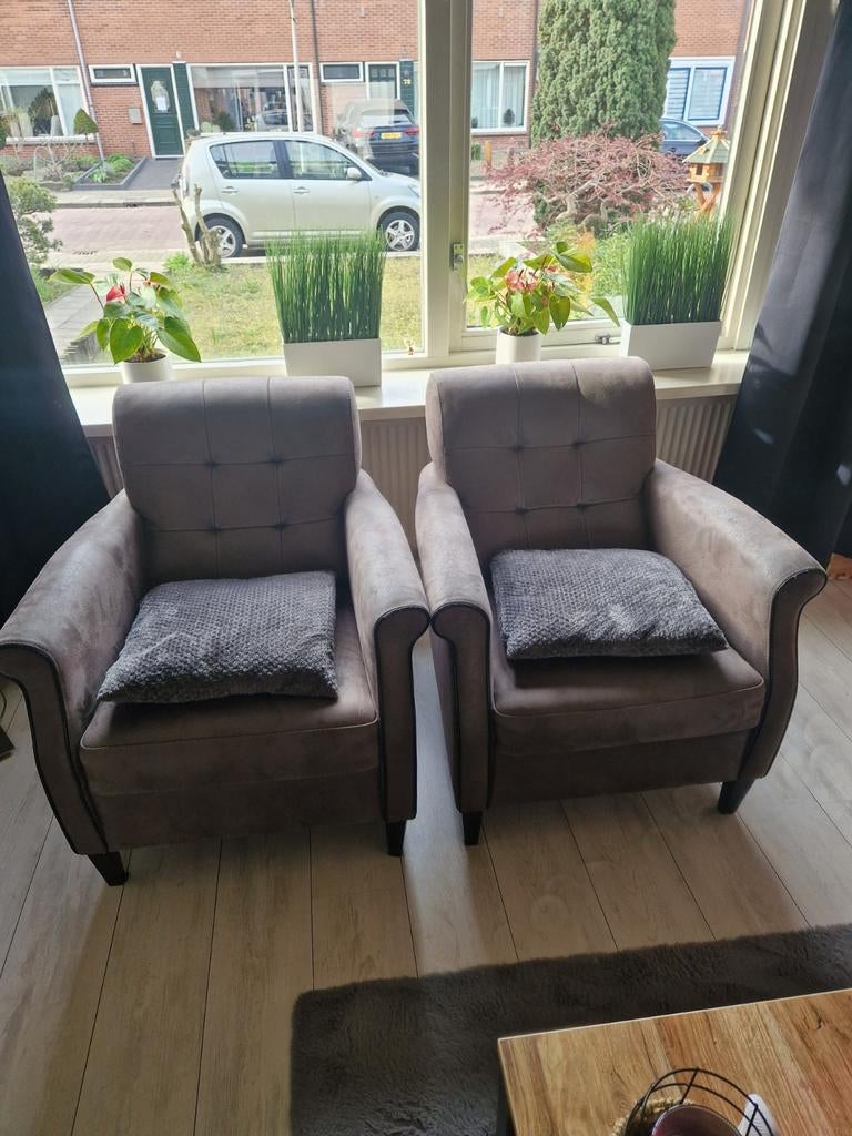 Tr koop mooie fauteuils, Huis en Inrichting, Fauteuils, Ophalen, Zo goed als nieuw, 75 tot 100 cm, 50 tot 75 cm