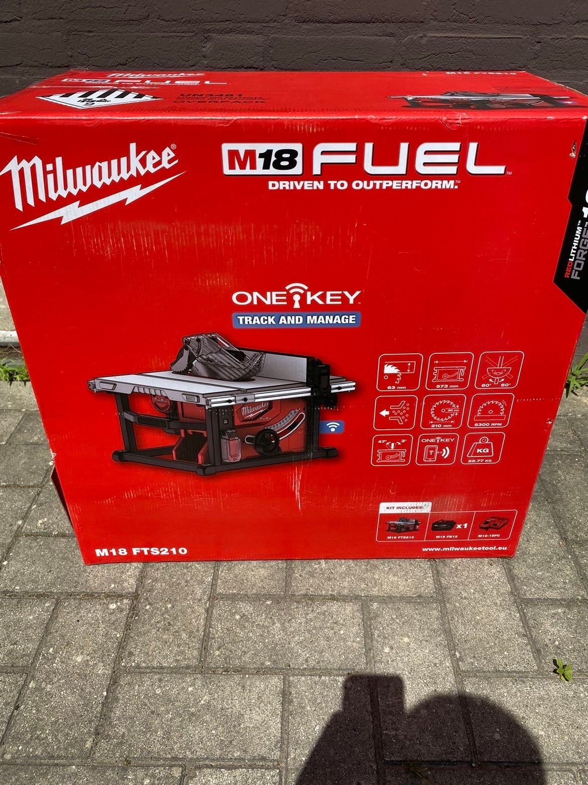 Milwaukee M18 FTS210 FUEL ONE-KEY Tafelzaag Nieuw, Ophalen, Cirkelzaag, 70 mm of meer, Nieuw