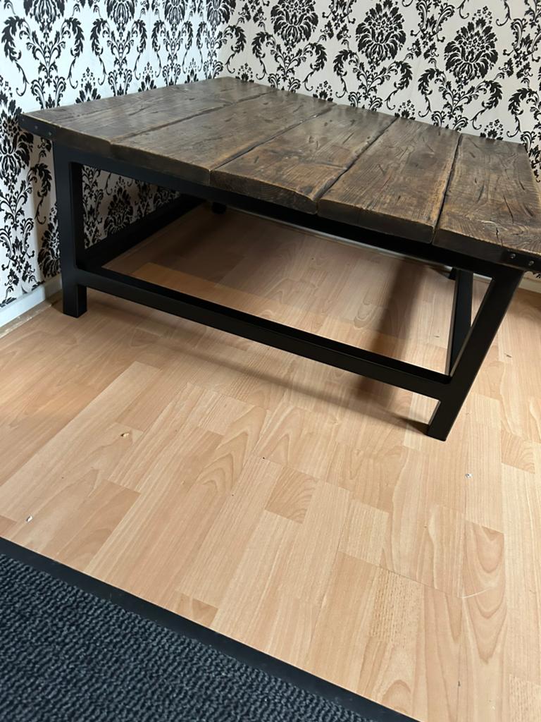 Salon tafel met wagon delen, Ophalen, Rechthoekig, 100 tot 150 cm, 50 tot 100 cm