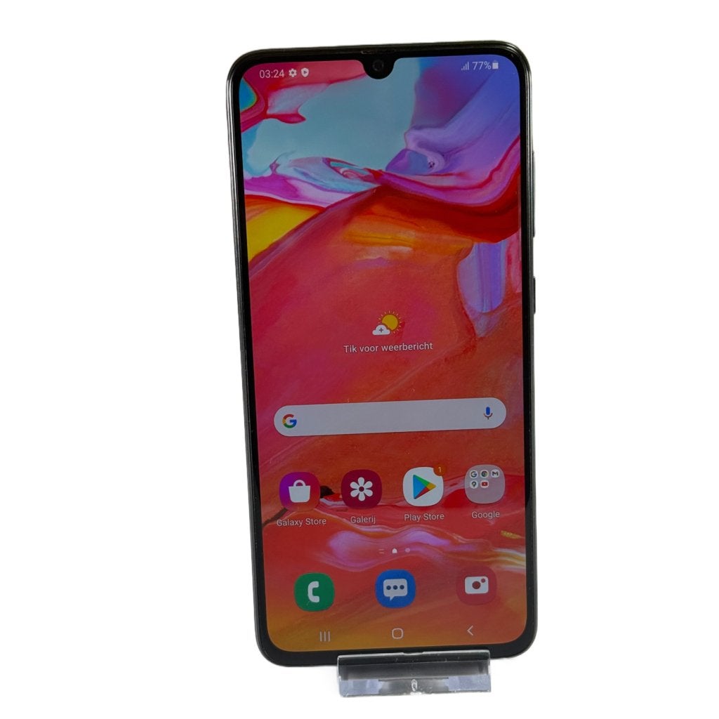 Samsung Galaxy A70 zwart | 128GB | nette staat!, Samsung, Zo goed als nieuw, Support@Samsung.com, 129, Samsung-ro, Yeongtong-gu
Suwon-si, Gyeonggi-do 16677
South Korea