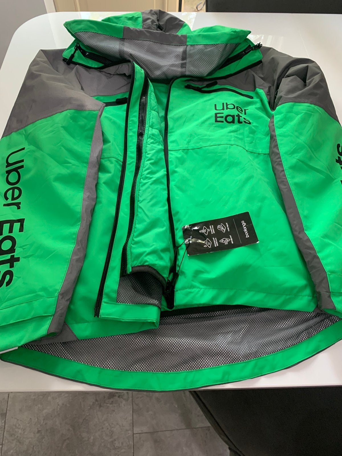 Nieuwe Uber Eats bezorgjas maat L, Ophalen, Nieuw