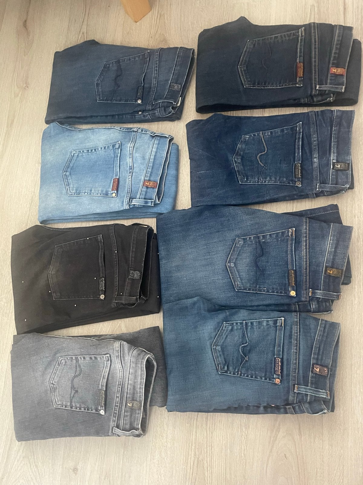 Partij van 7 Seven for all Mankind jeans (diverse maten), Kleding | Dames, Spijkerbroeken en Jeans, Ophalen of Verzenden, Gedragen