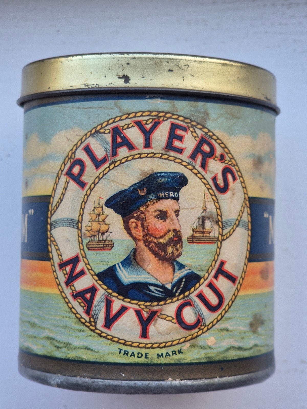 players Navy Cut Cigarettes blik Vol, Verzamelen, Blikken, Ophalen of Verzenden, Gebruikt, Overige