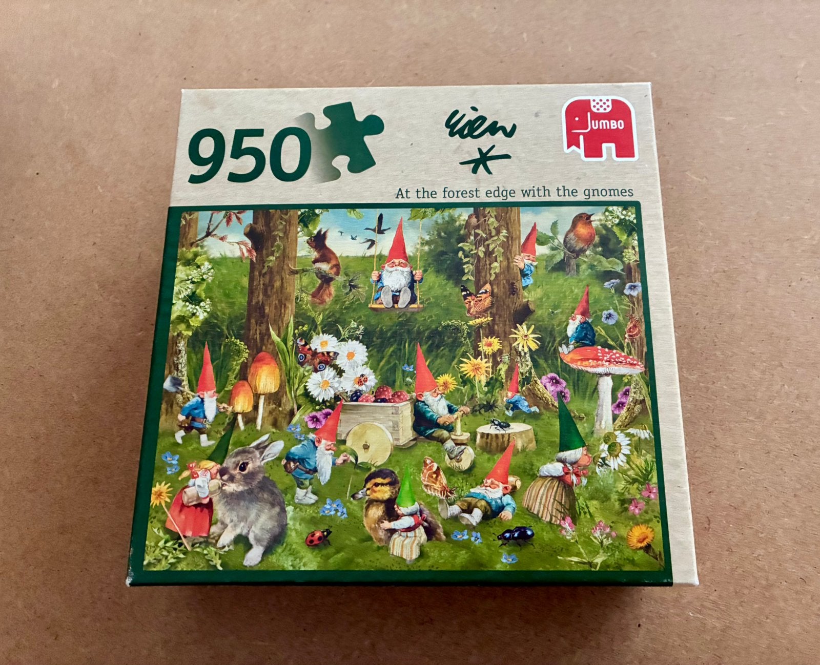 Jumbo puzzel, 950 stukjes, Rien Poortvliet, Hobby en Vrije tijd, Ophalen of Verzenden, 500 t/m 1500 stukjes, Zo goed als nieuw