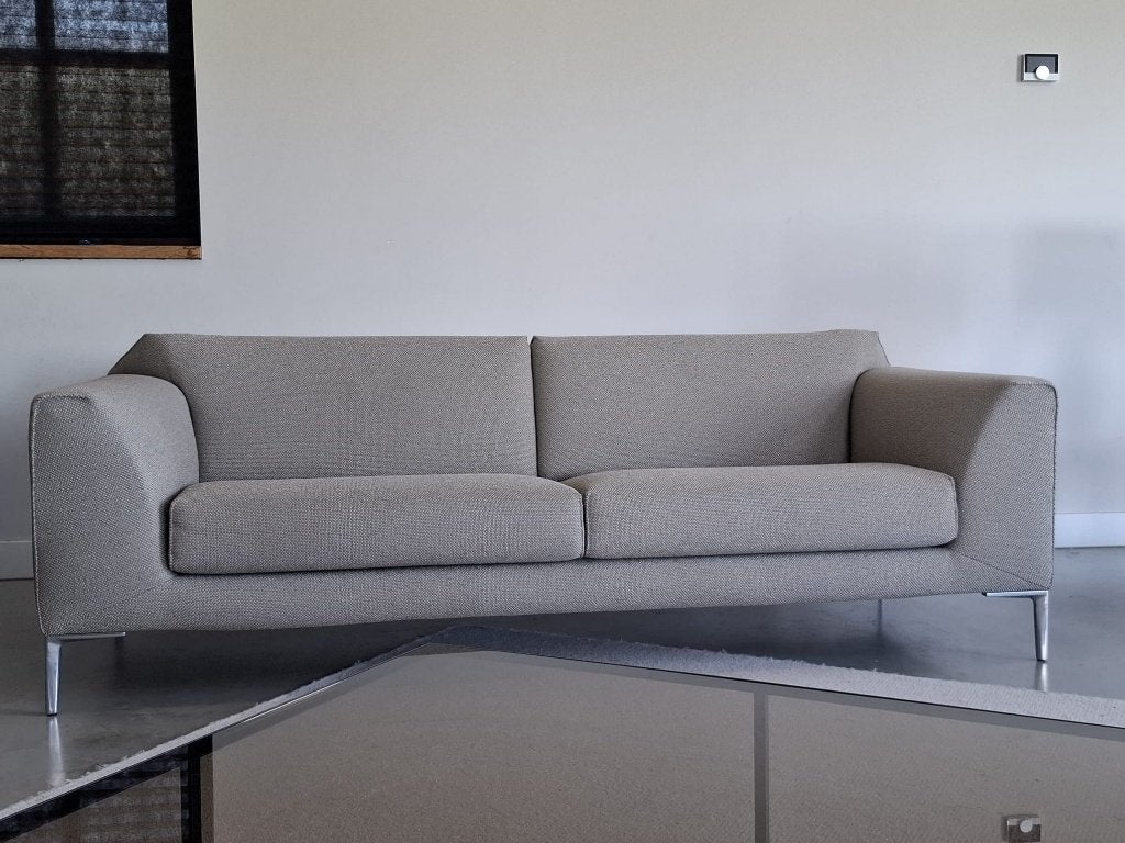 Pode Fold (Leolux) 220 cm taupe crèmegrijs – als nieuw, Marinus Dammeweg 55, 5928 PW Venlo, Nederland, Driepersoons, 75 tot 100 cm