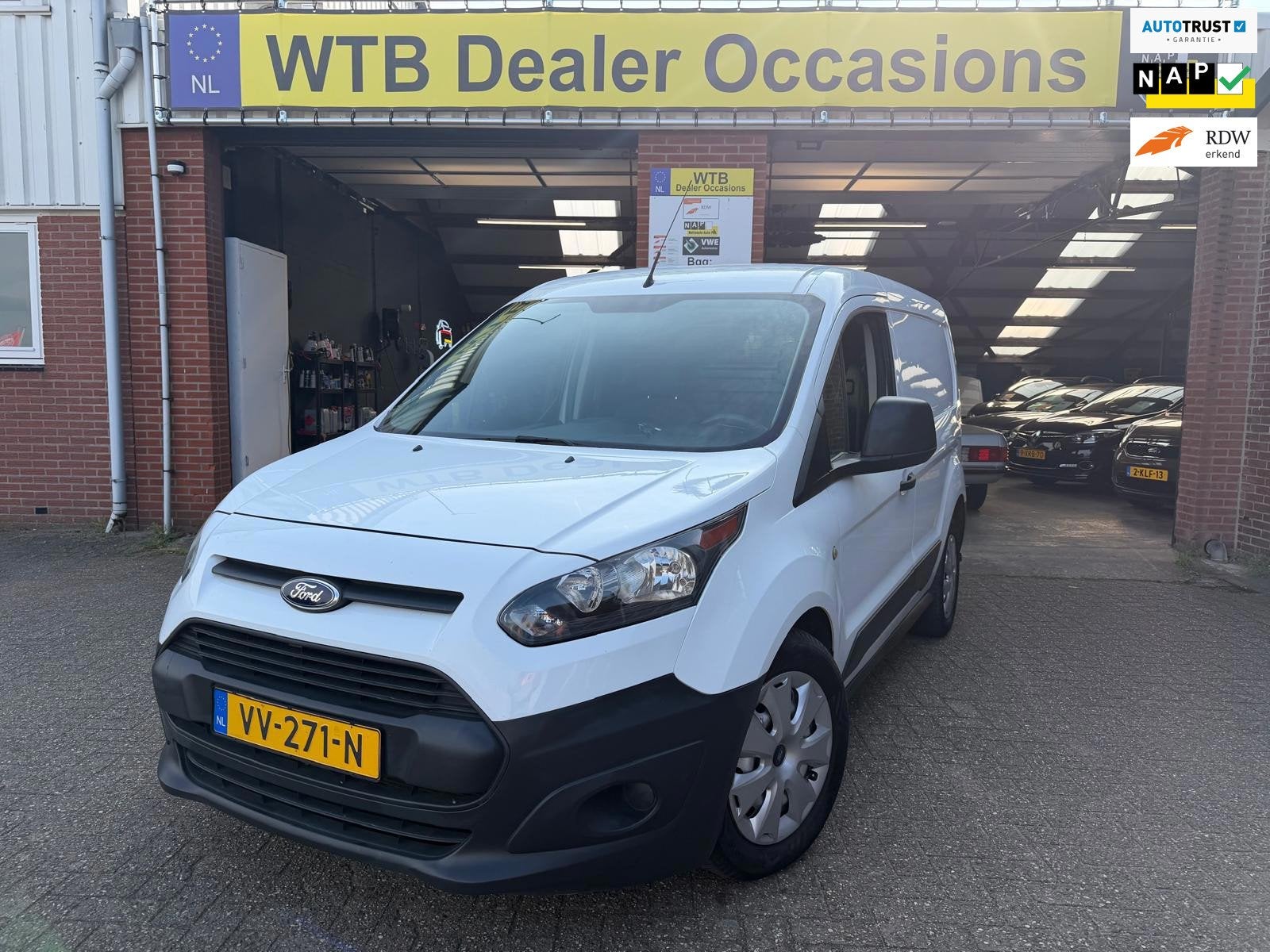 Ford Transit Connect 1.5 TDCI L1 Ambiente, 1e Eig Dealer Ond, Auto's, Bestelauto's, Voorwielaandrijving, Stof, Gebruikt, 4 cilinders