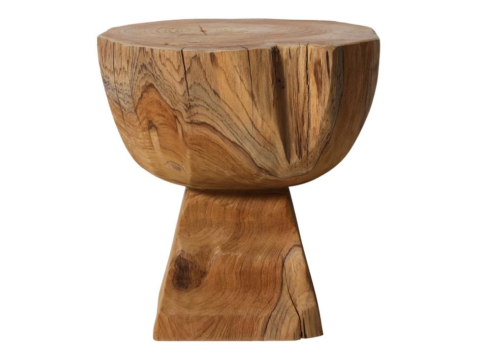 HKliving Arched Wooden Kruk - Teak | Van €329, nu, Hkliving, Nieuw, Ophalen of Verzenden, Hkliving