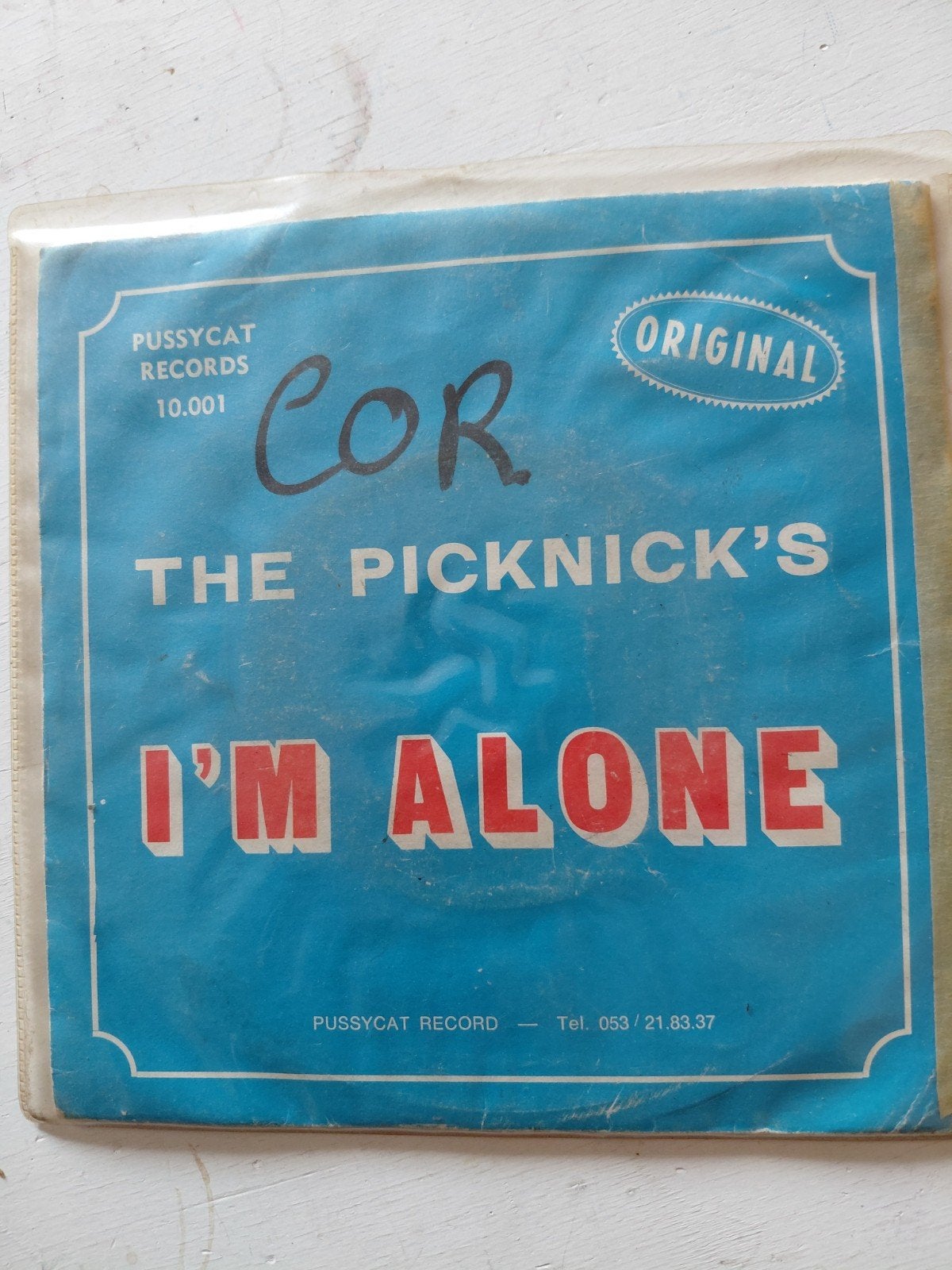 Cor & The Picknick's - I'm Alone (Original Pussycat Records), Cd's en Dvd's, Gebruikt, Originele persing, 7 inch, Ophalen of Verzenden