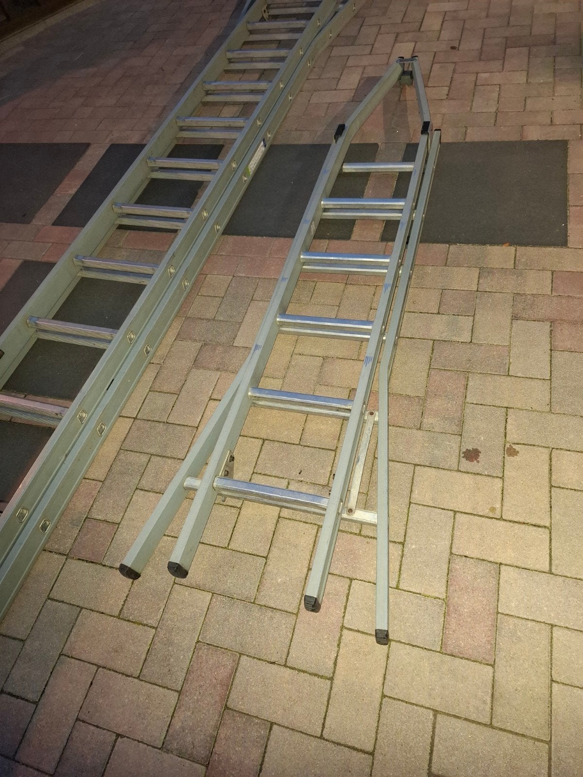 Dirks glazenwasser ladder 2x12, Doe-het-zelf en Verbouw, Ladders en Trappen, Ophalen, Gebruikt, Ladder, Opvouwbaar of Inschuifbaar