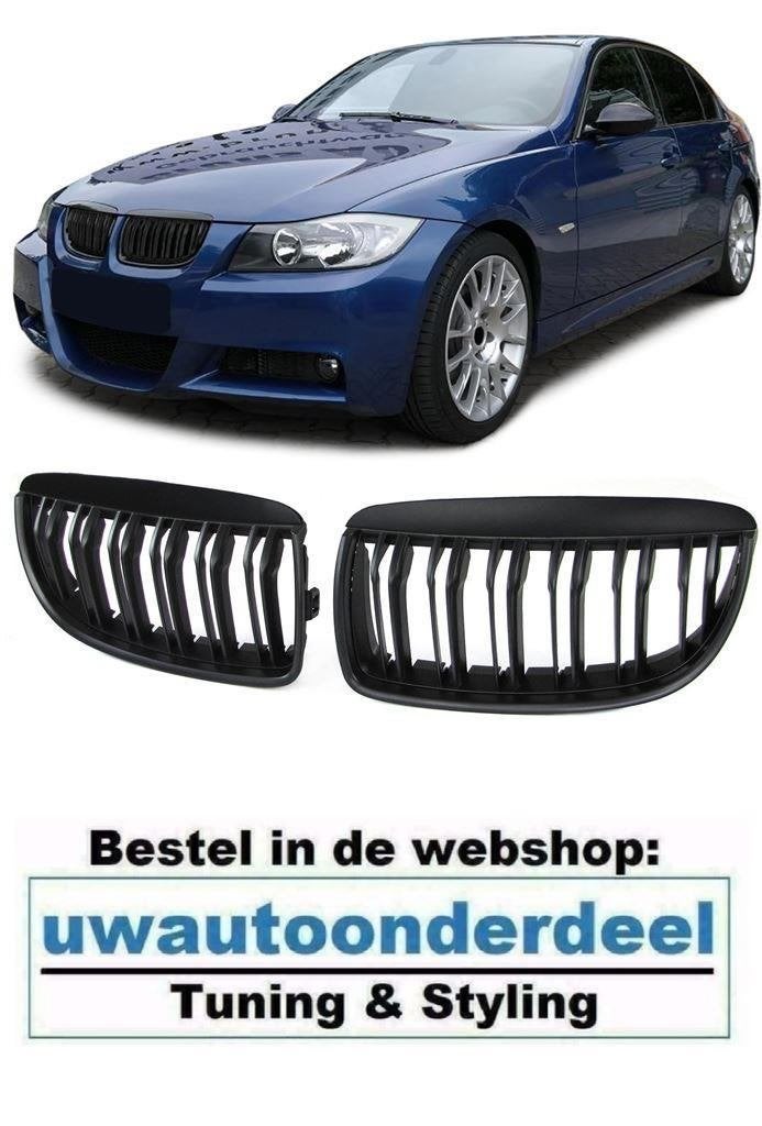 Grill Mat Zwart Dubbele M Spijl Voor Bmw 3 serie E90 E91