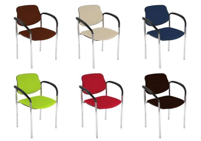 Vergaderstoel Zed Stapelbaar ( Vele Kleuren Mogelijk ), Stof, VST Kantoormeubilair, Nieuw, Ophalen of Verzenden