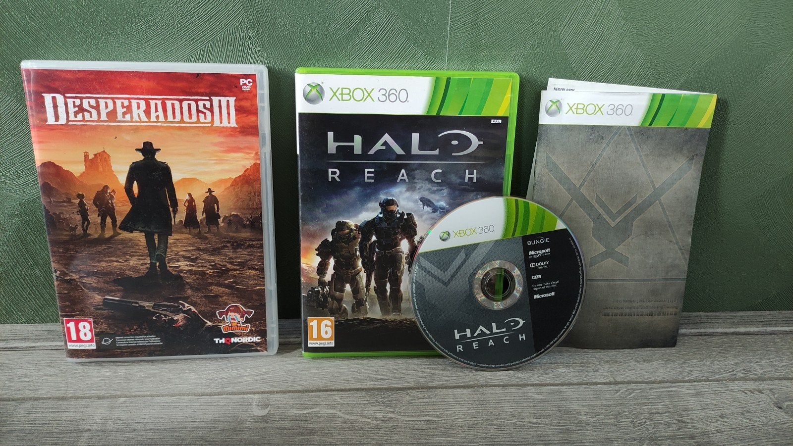 Halo reach xbox 360 en gratis desperados 3 pc game, 3 spelers of meer, Ophalen of Verzenden, Zo goed als nieuw, Vanaf 3 jaar