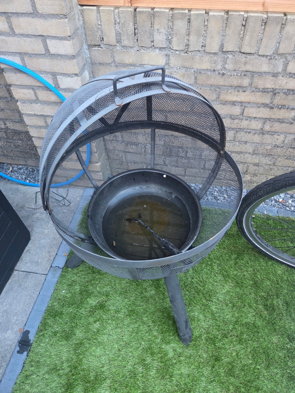 vuurkorf met deksel voor vonken., Tuin en Terras, Vuurkorven, Ophalen, Zo goed als nieuw, Vuurkorf