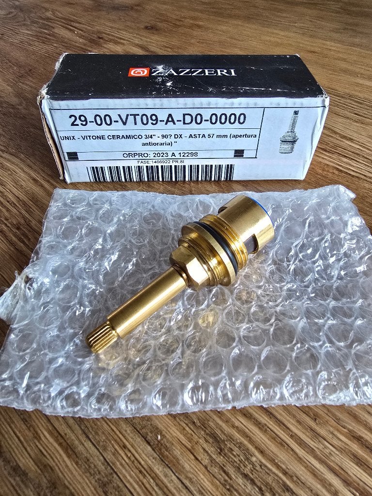 Zazzeri Keramisch Binnenwerk / Bovendeel 3/4" - 29-00-VT09, Blauw, Overige typen, Nieuw, Ophalen of Verzenden