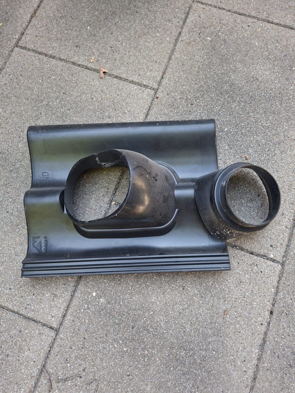 Ubbink Ubiflex Standard universele dakdoorvoerpan, Doe-het-zelf en Verbouw, Dakpannen en Dakbedekking, Kunststof, Zwart, Nieuw
