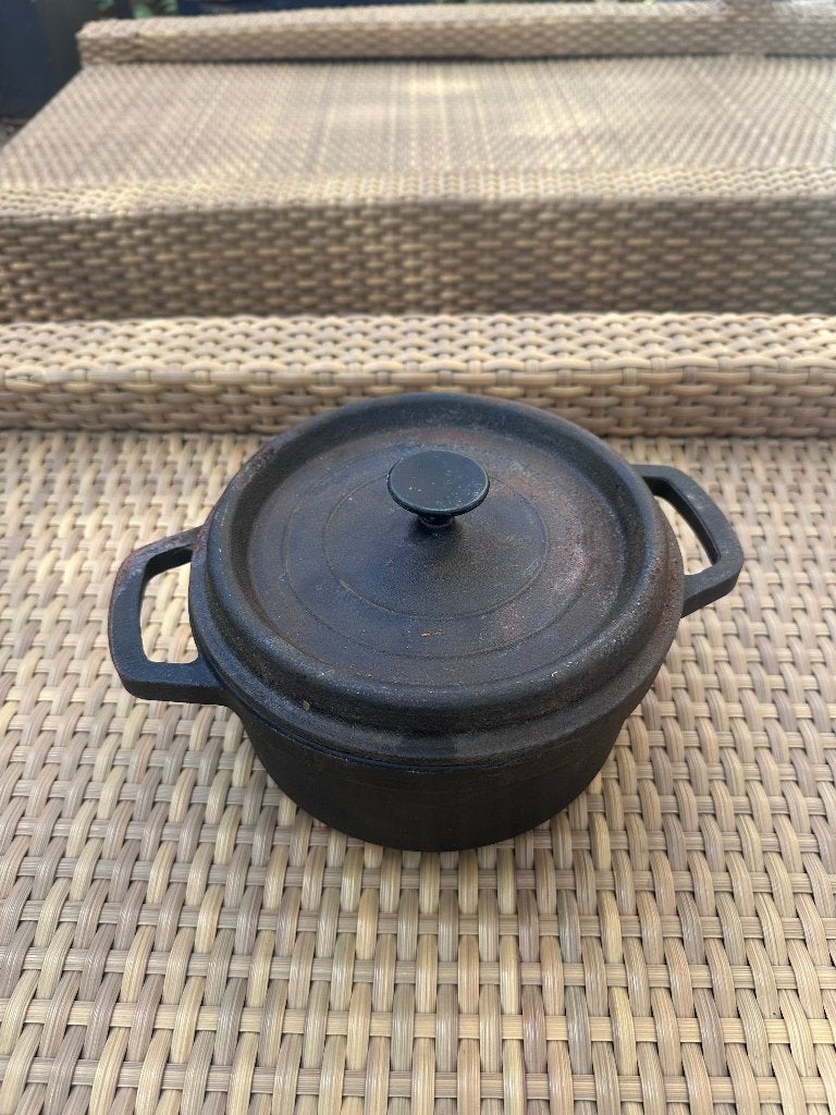 Gietijzeren Dutch Oven / Stoofpannetje voor Kamado, Tuin en Terras, Ophalen, Gebruikt