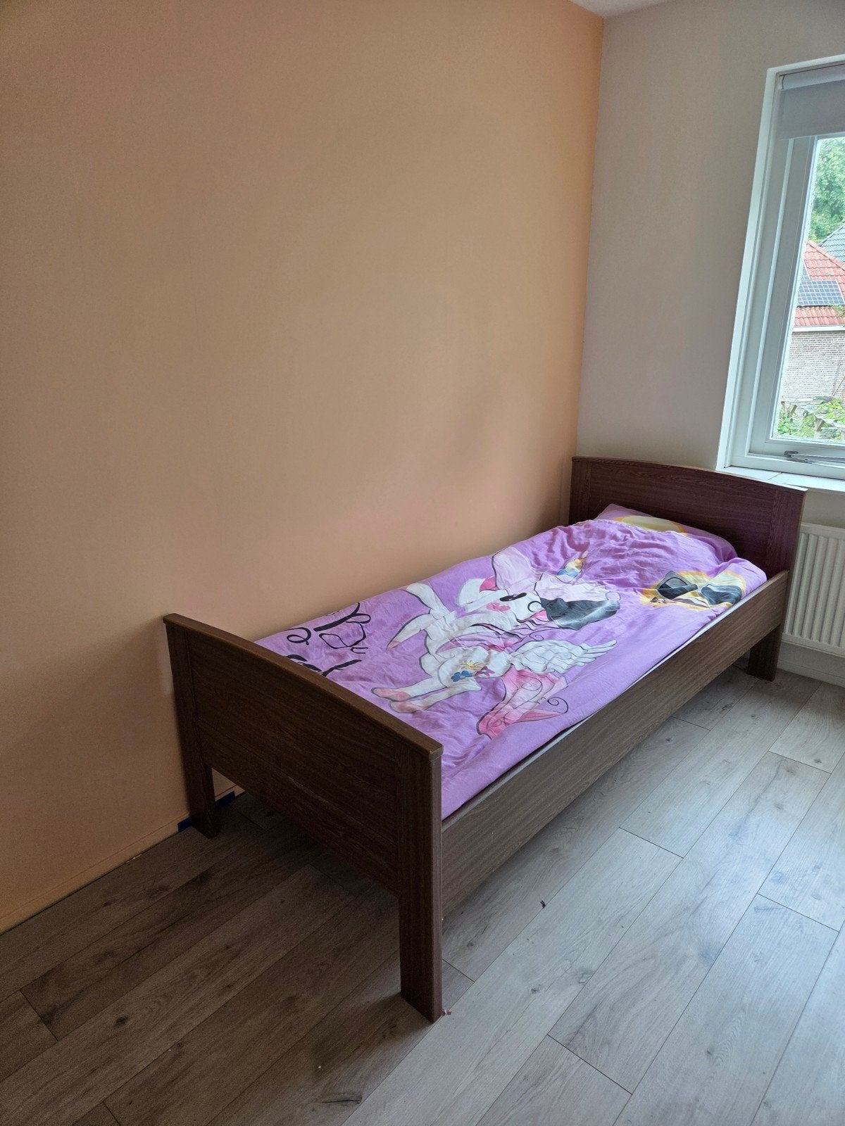 Bed incl. Auping spiraalbodem, Ophalen, Gebruikt, 90 cm, Eenpersoons