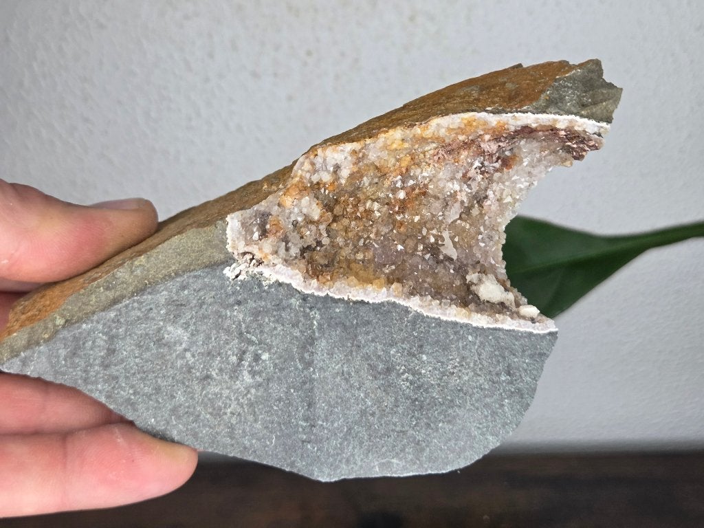 Kwarts geode Idar oberstein, Ophalen of Verzenden, Mineraal