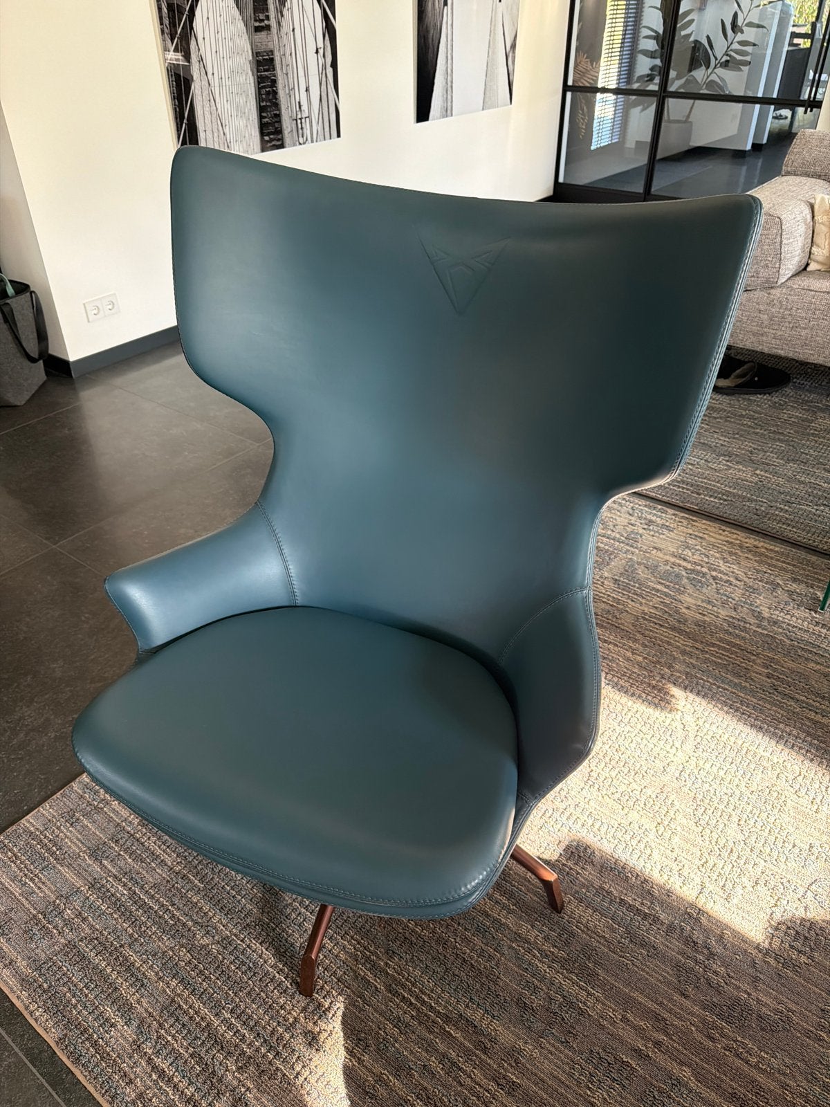 Twee Driade Lou Speak fauteuils Cupra, Ophalen, Leer, Zo goed als nieuw, 75 tot 100 cm
