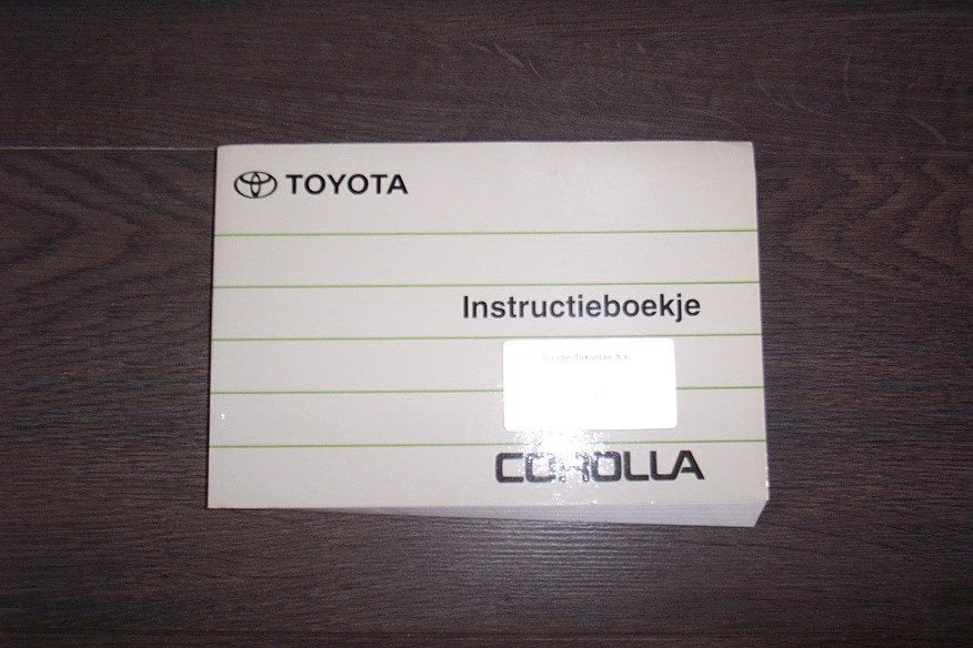 Gebruikershandleiding TOYOTA COROLLA type E11  1997/2000, Ophalen of Verzenden