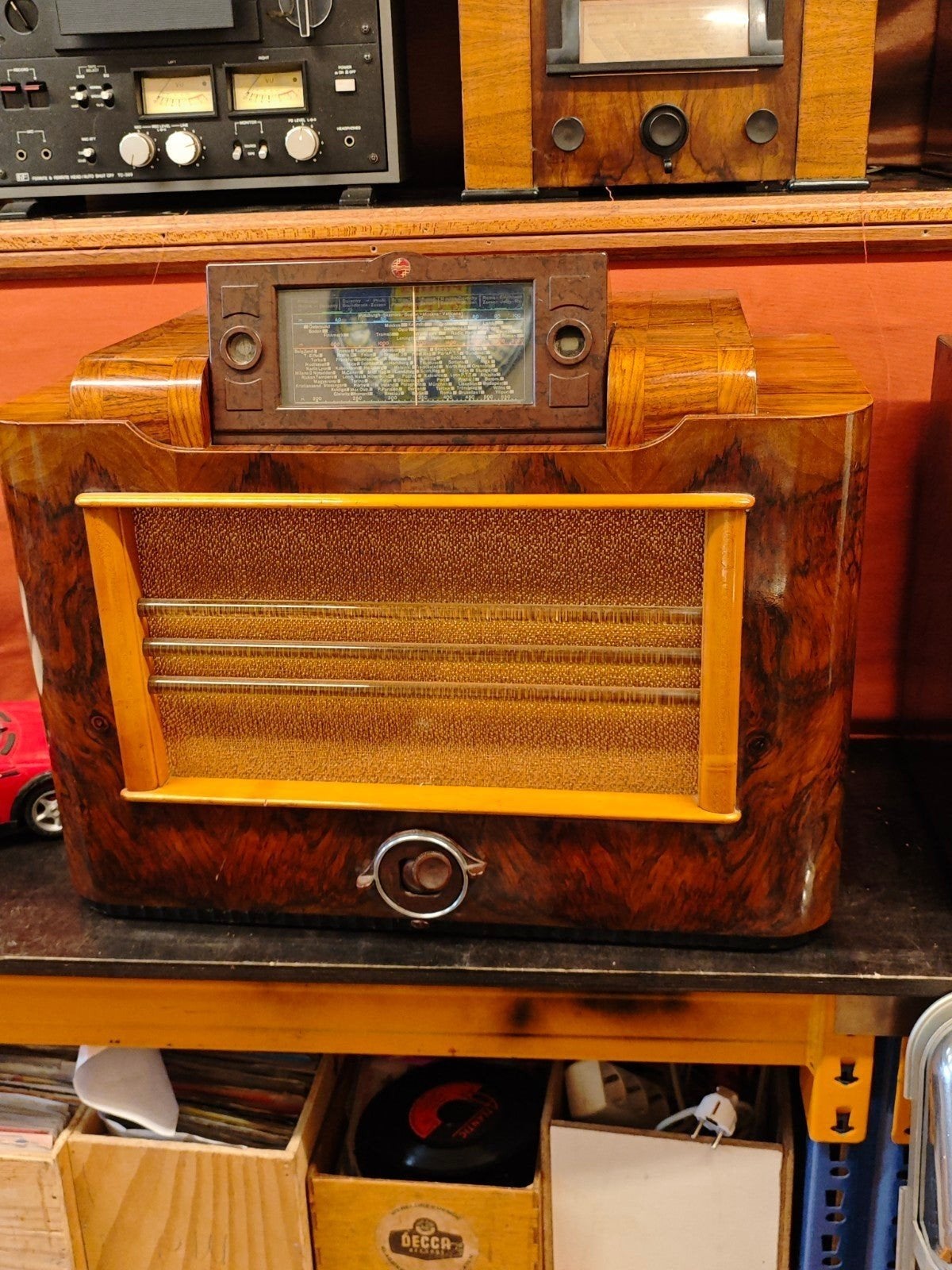Philips Radio Type 898A 'Fuga' - Vintage Buisradio, Ophalen of Verzenden