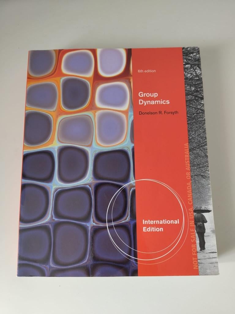 Group Dynamics - Forsyth (6e editie), Ophalen, Gelezen, Donelson R. Forsyth