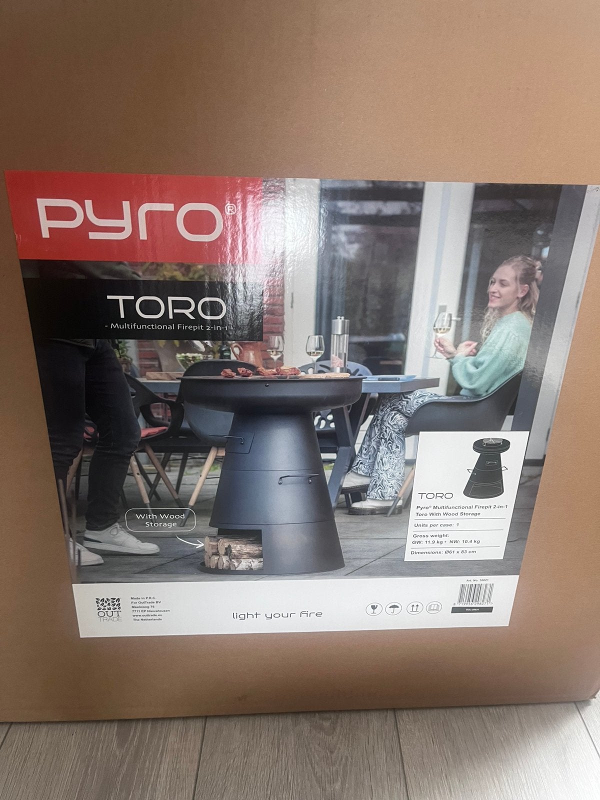 Vuurkorf / BBQ vaderdag kado, Ophalen, Nieuw