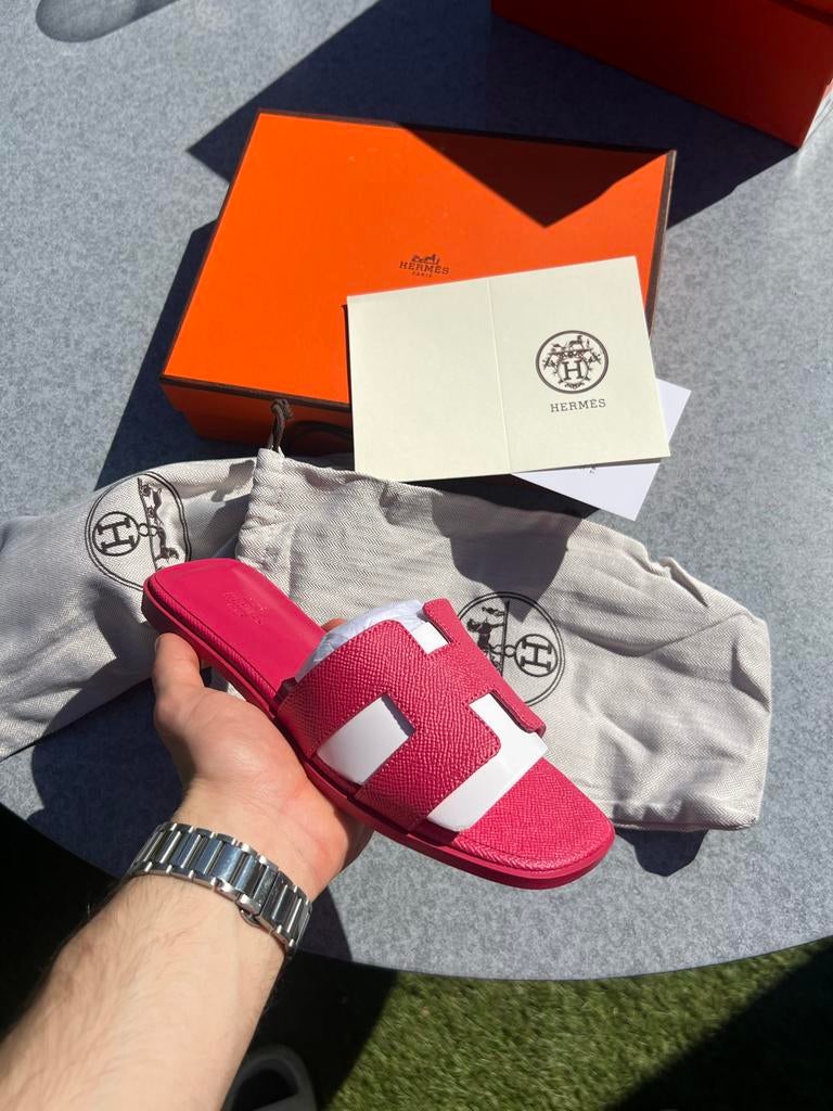 Hermes slippers maat 39, Ophalen of Verzenden, Zo goed als nieuw, Roze, Slippers