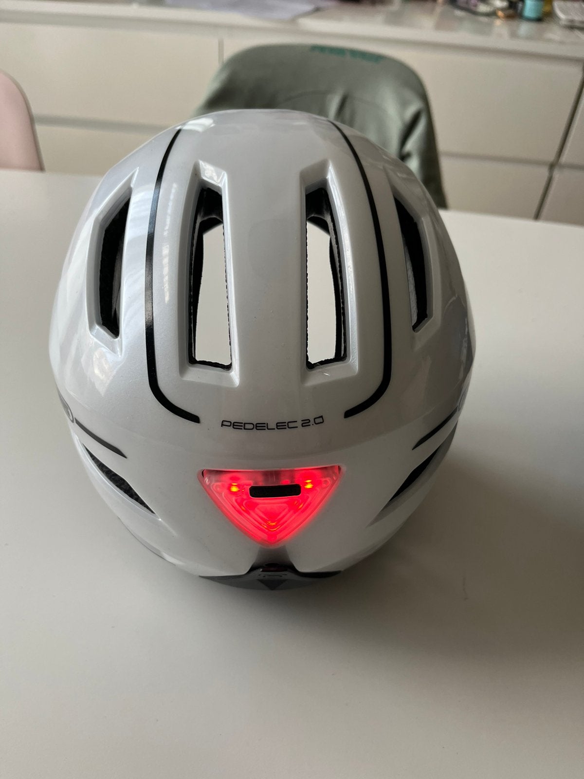 1 abus fiets/snorbrommer helm, Ophalen, Gebruikt, Overige maten, Heer of Dame