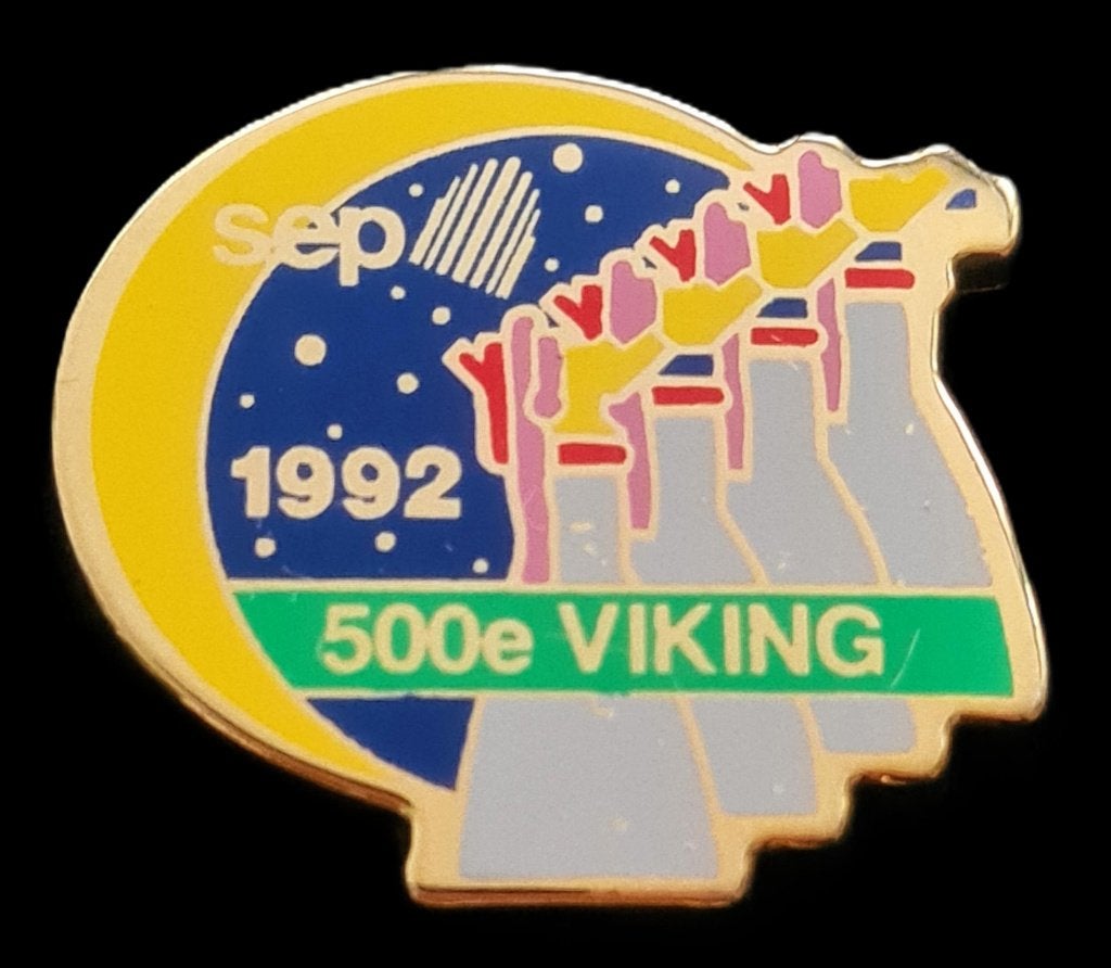 SEP 1992 500e Viking pin, Verzamelen, Verzenden, Nieuw, Transport, Speldje of Pin