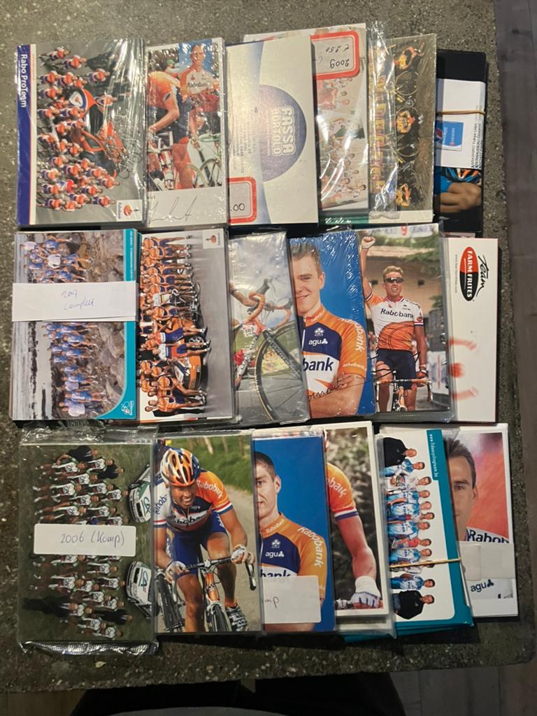 33 complete sets fotokaarten wielrennen - jaren 90 tot 2015, Verzenden, Zo goed als nieuw, Buitenlandse clubs, Poster, Plaatje of Sticker
