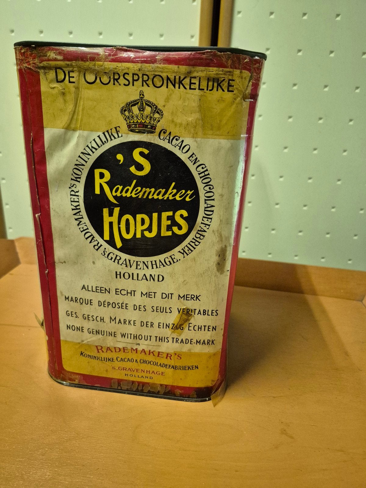 Vintage 'S Rademaker Hopjes' Cacao en Chocoladefabriek blik, Verzamelen, Ophalen of Verzenden, Gebruikt, Overige