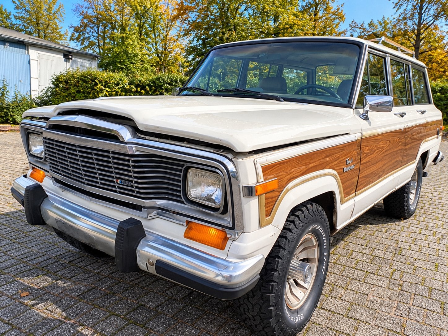 ‼️GERESERVEERD‼️ JEEP GRAND WAGONEER 5.9 V8 LIMITED 1986‼️, Auto's, Automaat, Wit, Leder, Bedrijf