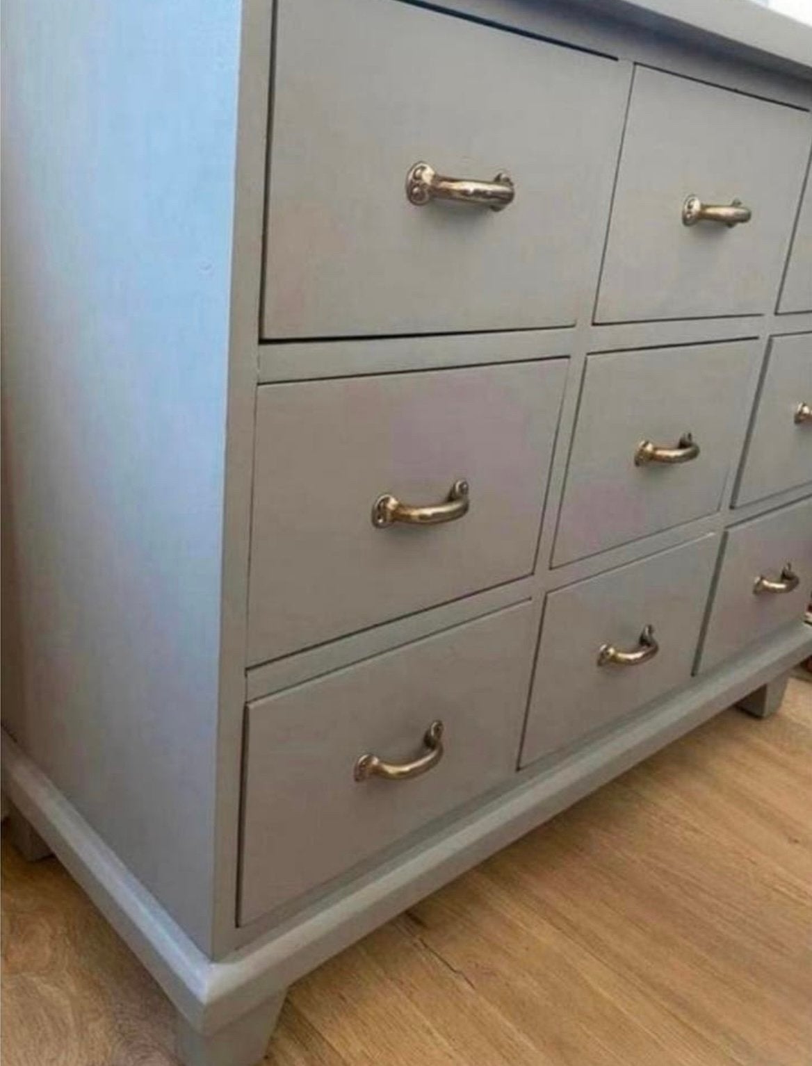 Apothekerskastje / ladekastje grijs, Huis en Inrichting, Ophalen, Minder dan 50 cm, 5 laden of meer, Zo goed als nieuw