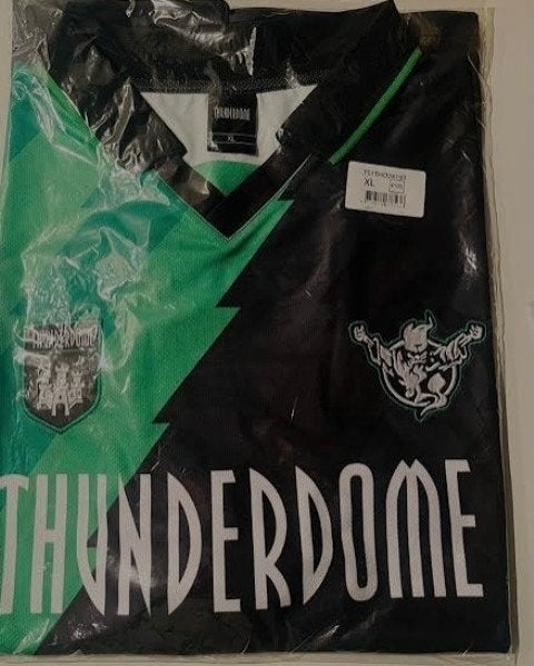 Thunderdome 2024 Antwerpen Soccer shirt  XL Hardcore Gabber, Thunderdome, Zwart, Ophalen of Verzenden, Maat 56/58 (XL)