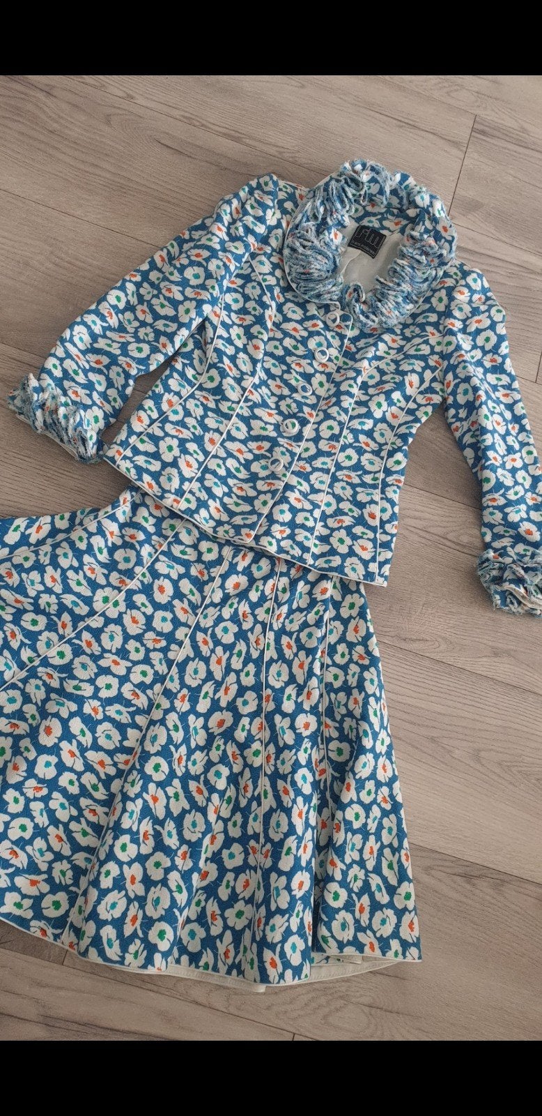 Vintage Deux Pieces Frans Molenaar, Maat 38/40 (M), Wit, Ophalen of Verzenden, Zo goed als nieuw