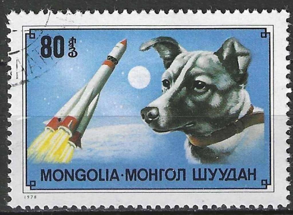 Mongolie 1978 - Yvert 980 - Honden en hun ras. (ST), Verzenden, Gestempeld, Midden-Oosten