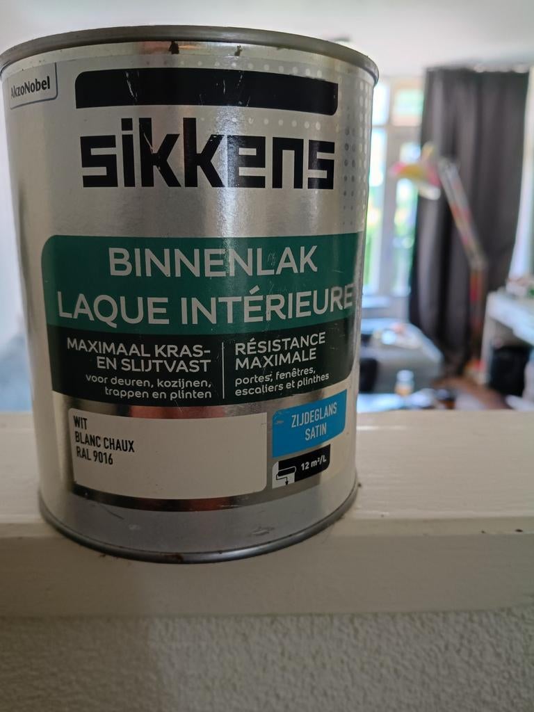 Sikkens Binnenlak Zijdeglans Wit RAL 9016, Ophalen of Verzenden