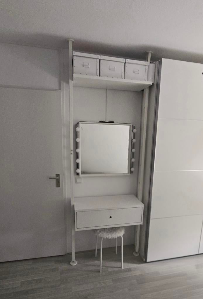 ELVARLI Kledingkastcombinatie / make-up tafel wit - IKEA, Ophalen, 50 tot 100 cm, Minder dan 100 cm, Met lade(s)