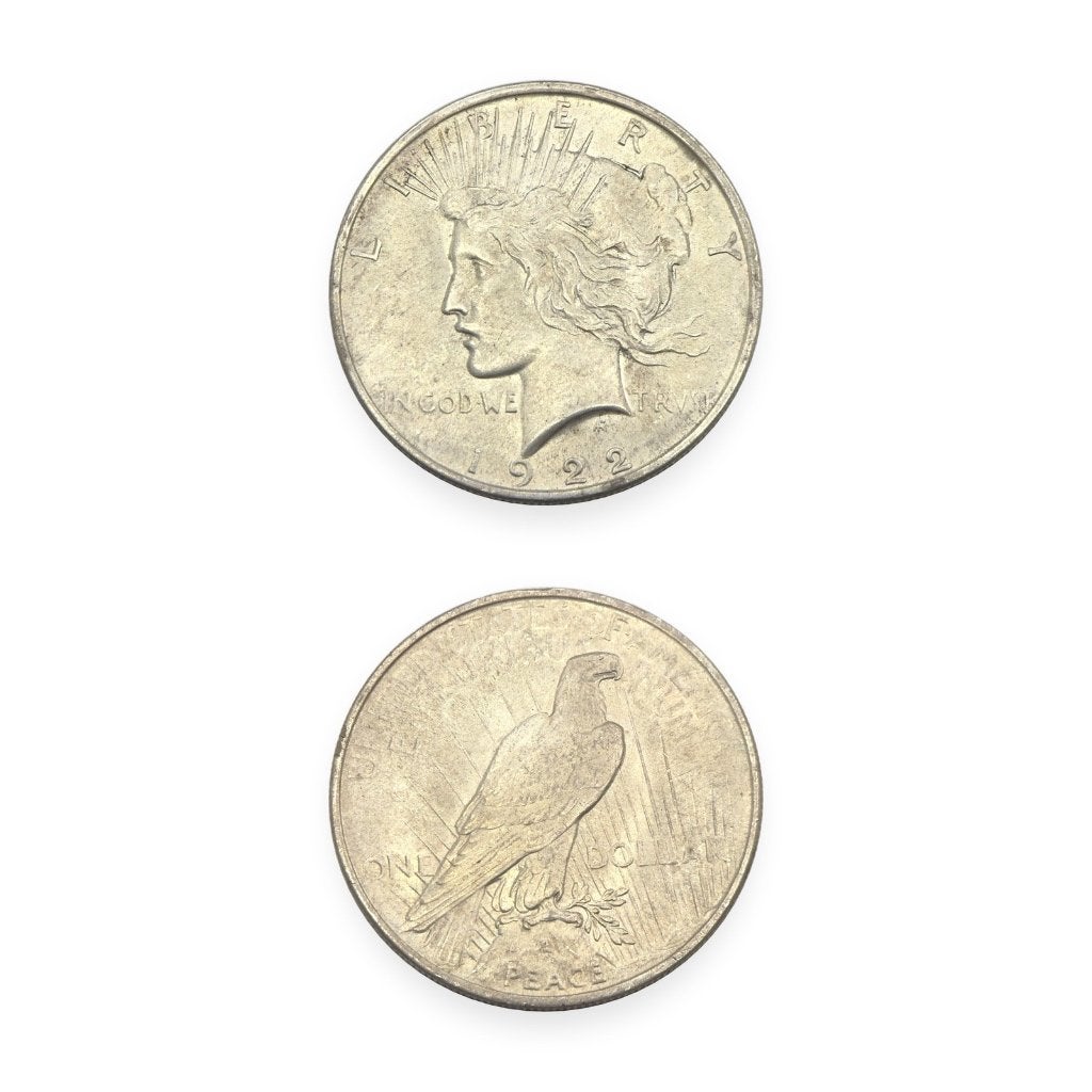 Zilveren Peace Dollar 1922 Philadelphia USA Liberty, Ophalen of Verzenden, Noord-Amerika, Losse munt, Zilver