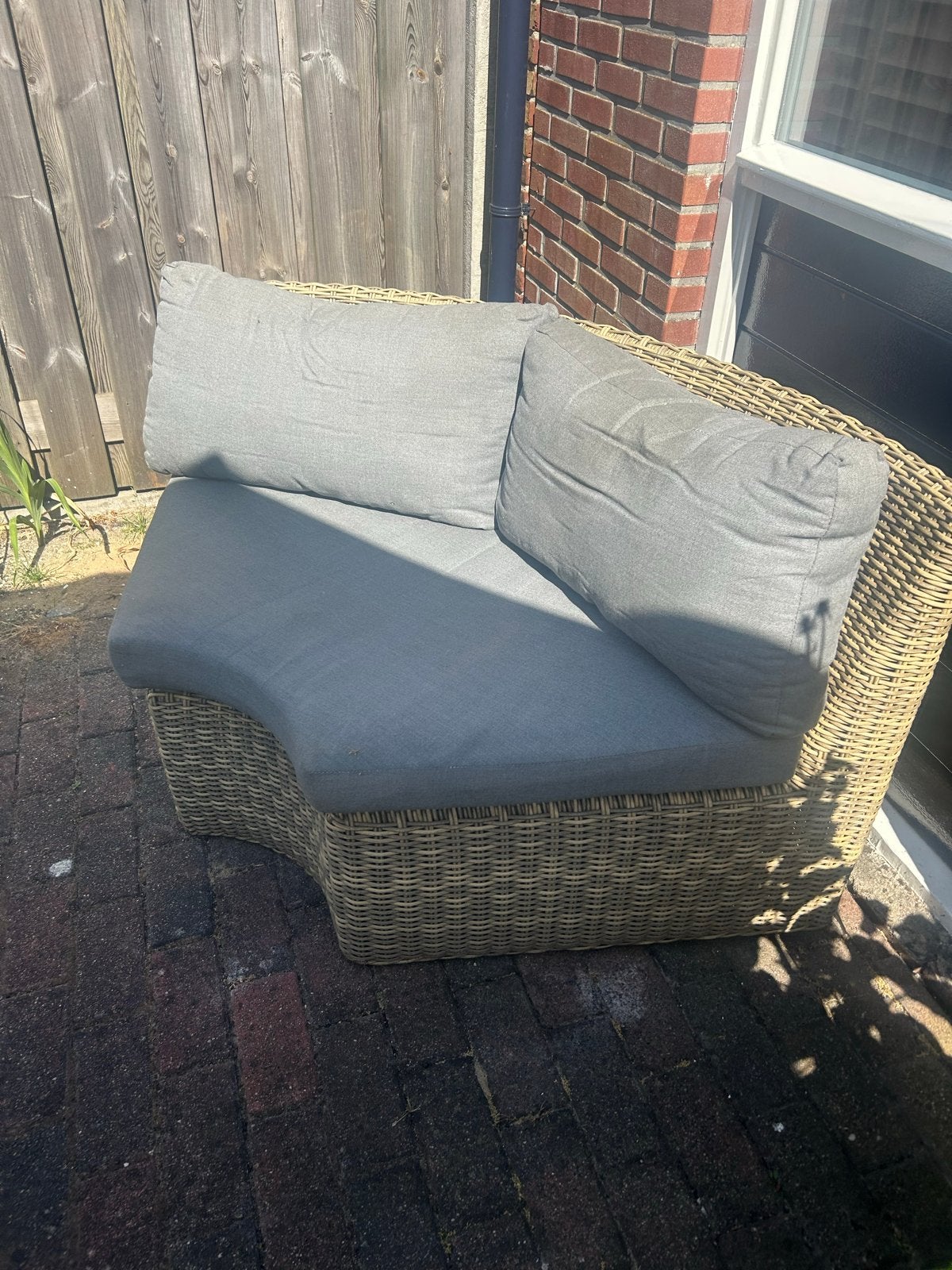 Loungeset met Kussens en Bijzettafel, Ophalen, Gebruikt, Meer dan 8 zitplaatsen, Loungeset