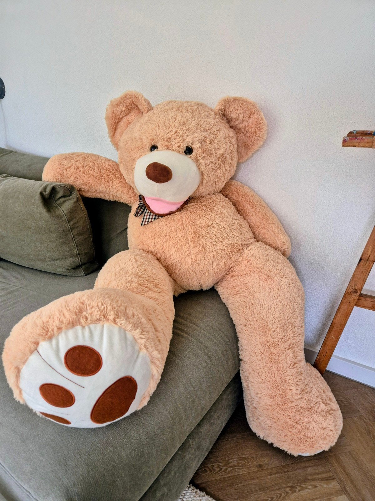 Nieuwe grote teddybeer 150cm lang, Ophalen, Nieuw